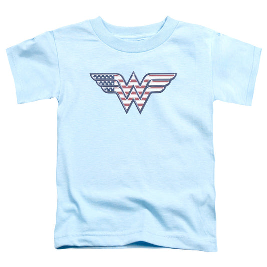 DC Comics Red,white & Blue Toddler Kids Youth T Shirt Light Blue Officially Licensed