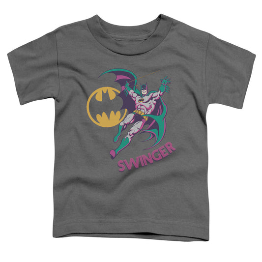 DC Comics Swinger Toddler Kids Youth T Shirt Charcoal Officially Licensed