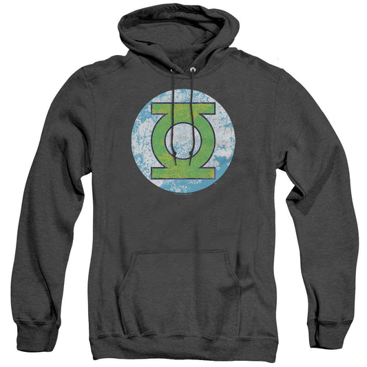 Dco Gl Neon Distress Logo Heather Mens Hoodie Black Officially Licensed