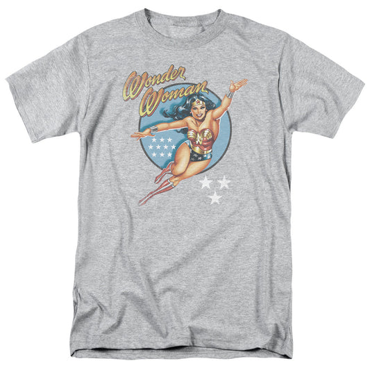 DC Comics Wonder Woman Vintage Mens T Shirt Athletic Heather Officially Licensed
