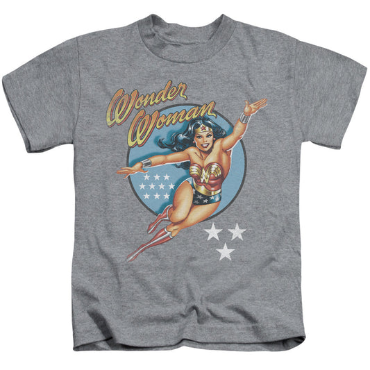 DC Comics Wonder Woman Vintage Juvenile Kids Youth T Shirt Athletic Heather Officially Licensed