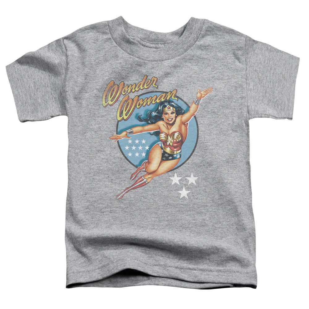 DC Comics Wonder Woman Vintage Toddler Kids Youth T Shirt Athletic Heather Officially Licensed