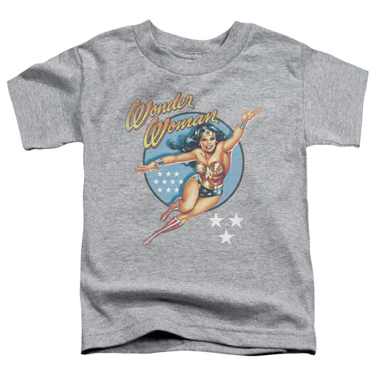 DC Comics Wonder Woman Vintage Toddler Kids Youth T Shirt Athletic Heather Officially Licensed
