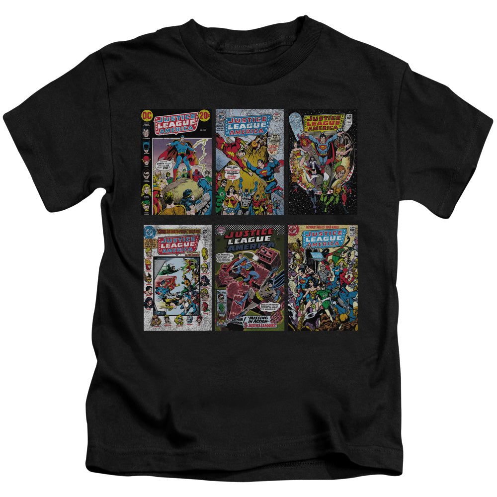 DC Comics DC Comics Covers Juvenile Kids Youth T Shirt Black Officially Licensed