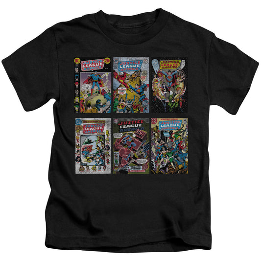 DC Comics DC Comics Covers Juvenile Kids Youth T Shirt Black Officially Licensed