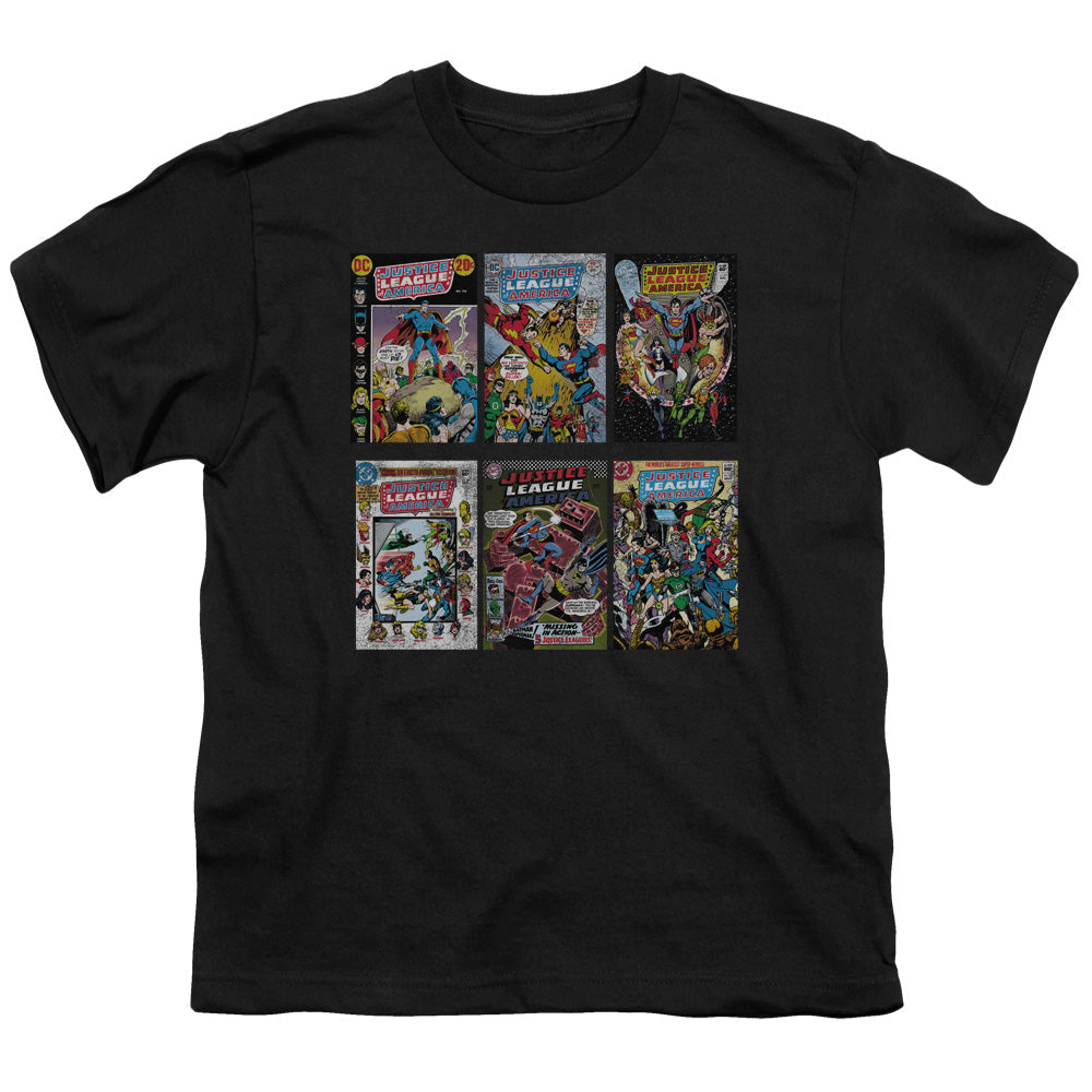 DC Comics DC Comics Covers Kids Youth T Shirt Black Officially Licensed
