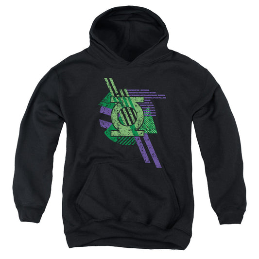 DC Comics Lantern Shapes Kids Youth Hoodie Black Officially Licensed