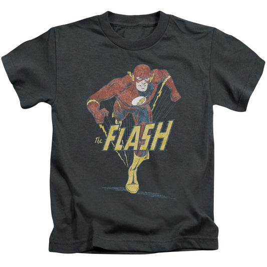 DC Comics Flash Desaturated Flash Juvenile Kids Youth T Shirt Charcoal Officially Licensed