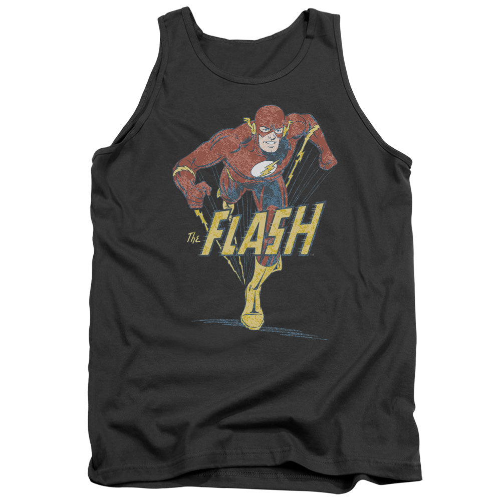 DC Comics Flash Desaturated Flash Mens Tank Top Shirt Charcoal Officially Licensed