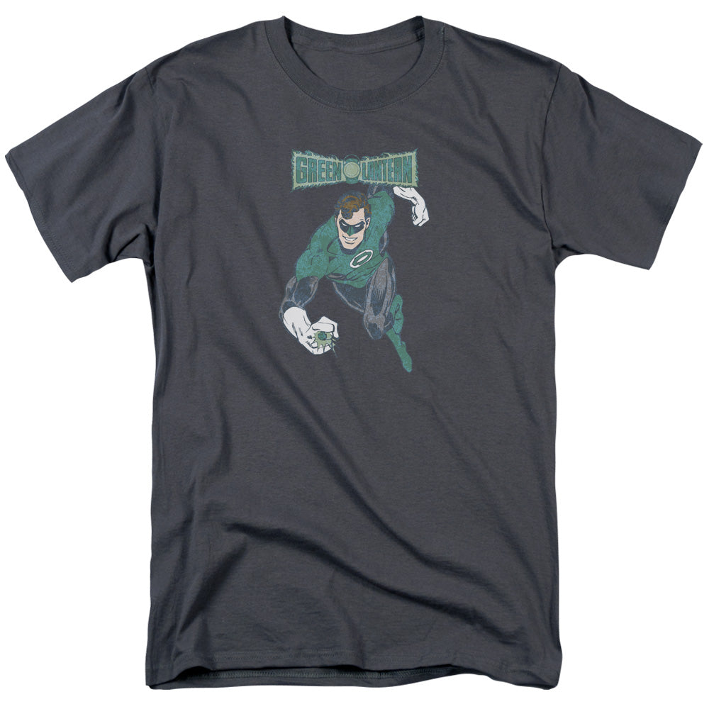 DC Comics Desaturated Green Lantern Mens T Shirt Charcoal Officially Licensed
