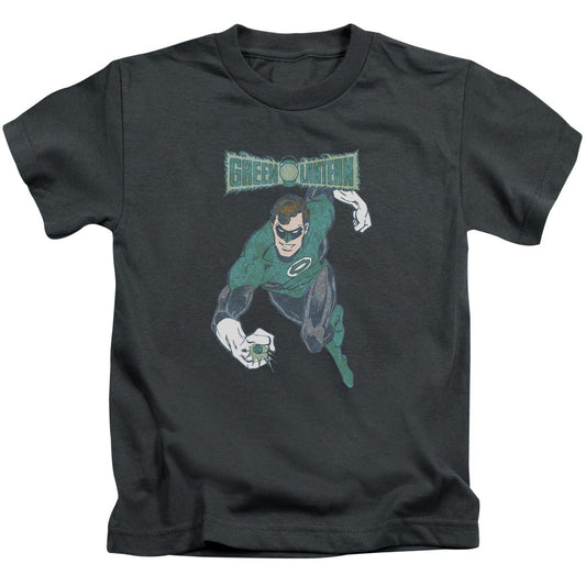 DC Comics Desaturated Green Lantern Juvenile Kids Youth T Shirt Charcoal Officially Licensed