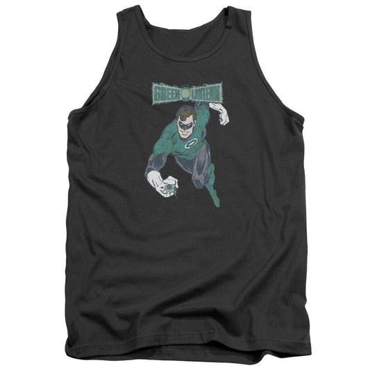 DC Comics Desaturated Green Lantern Mens Tank Top Shirt Charcoal Officially Licensed