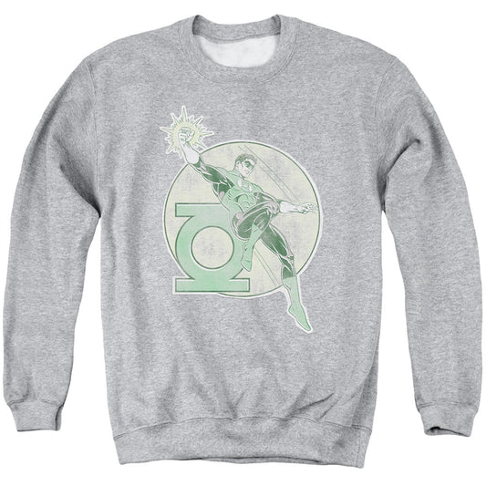 Dco Retro Lantern Iron On Mens Crewneck Sweatshirt Athletic Heather