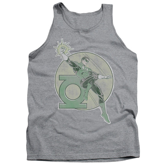 DC Comics Retro Lantern Iron on Mens Tank Top Shirt Athletic Heather Officially Licensed