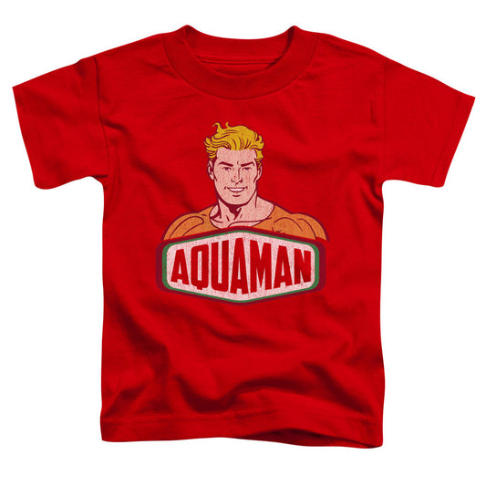 DC Comics Aquaman Sign Toddler Kids Youth T Shirt Red Officially Licensed