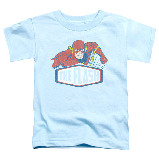DC Comics Flash Flash Sign Toddler Kids Youth T Shirt Light Blue Officially Licensed