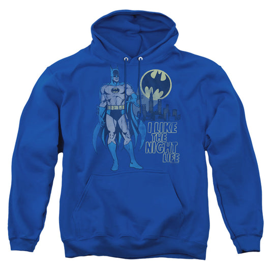 Dc Night Life Mens Hoodie Royal Blue Officially Licensed