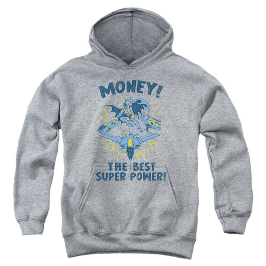 DC Comics Money Kids Youth Hoodie Heather Officially Licensed
