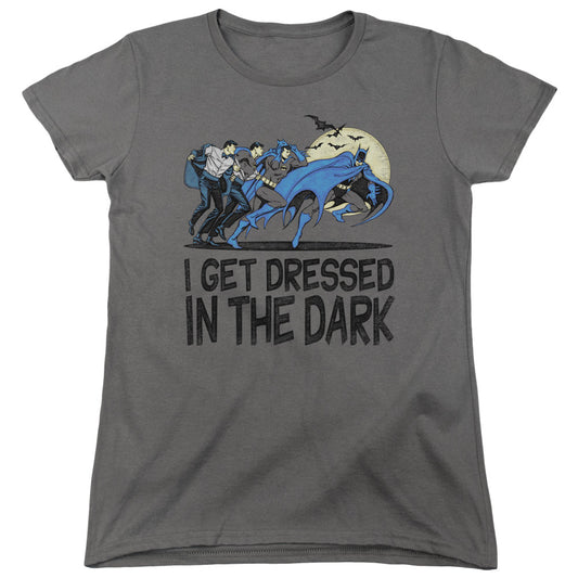 DC Comics Get Dressed Womens T Shirt Charcoal Officially Licensed