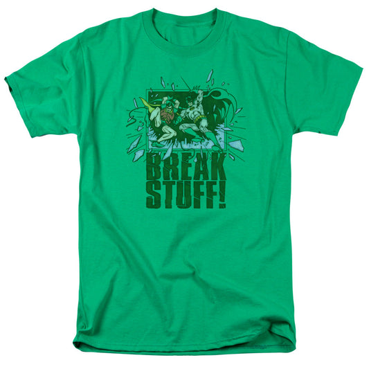 Dc Break Stuff Mens T Shirt Kelly Green Officially Licensed