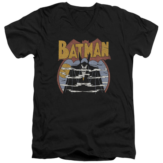 DC Comics Foggy Mens Slim Fit V Neck T Shirt Black Officially Licensed