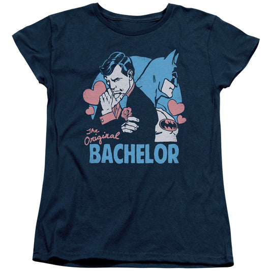 DC Comics Bachelor Womens T Shirt Navy Blue Officially Licensed