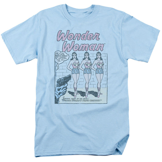DC Comics Multiple Ww Mens T Shirt Light Blue Officially Licensed