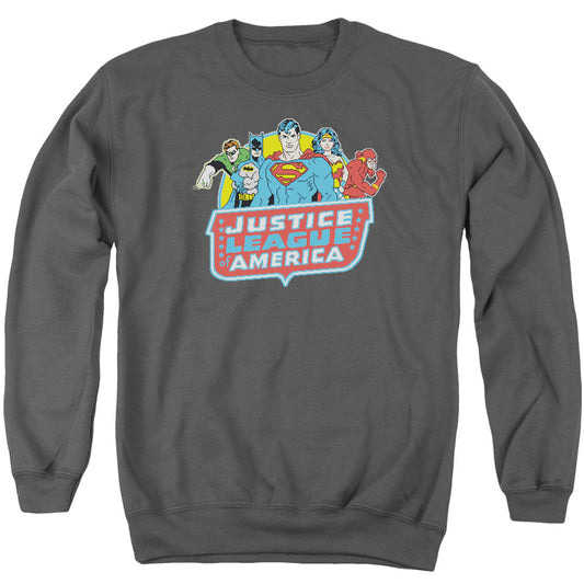 Dc 8 Bit League Mens Crewneck Sweatshirt Charcoal