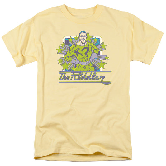 DC Comics Riddler Stars Mens T Shirt Yellow Officially Licensed