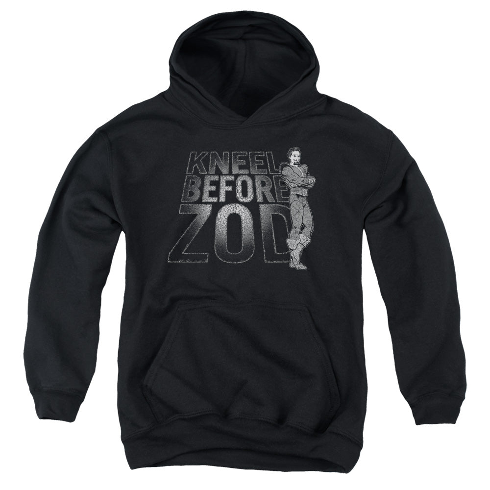DC Comics Kneel Zod Kids Youth Hoodie Black Officially Licensed