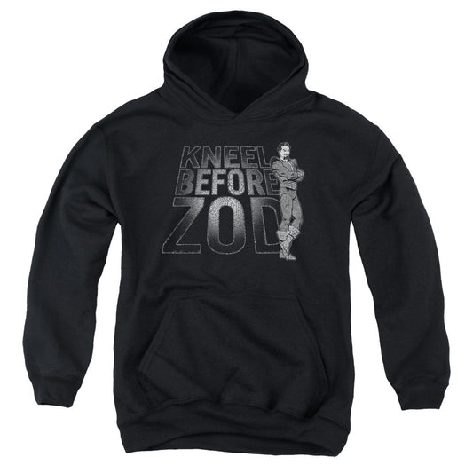 DC Comics Kneel Zod Kids Youth Hoodie Black Officially Licensed