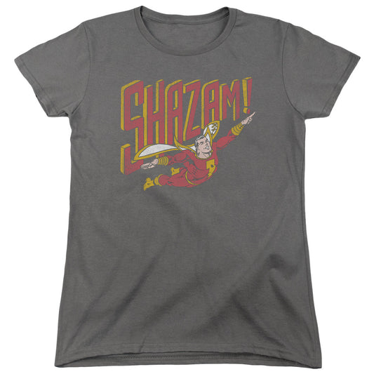 DC Comics Retro Marvel Womens T Shirt Charcoal Officially Licensed