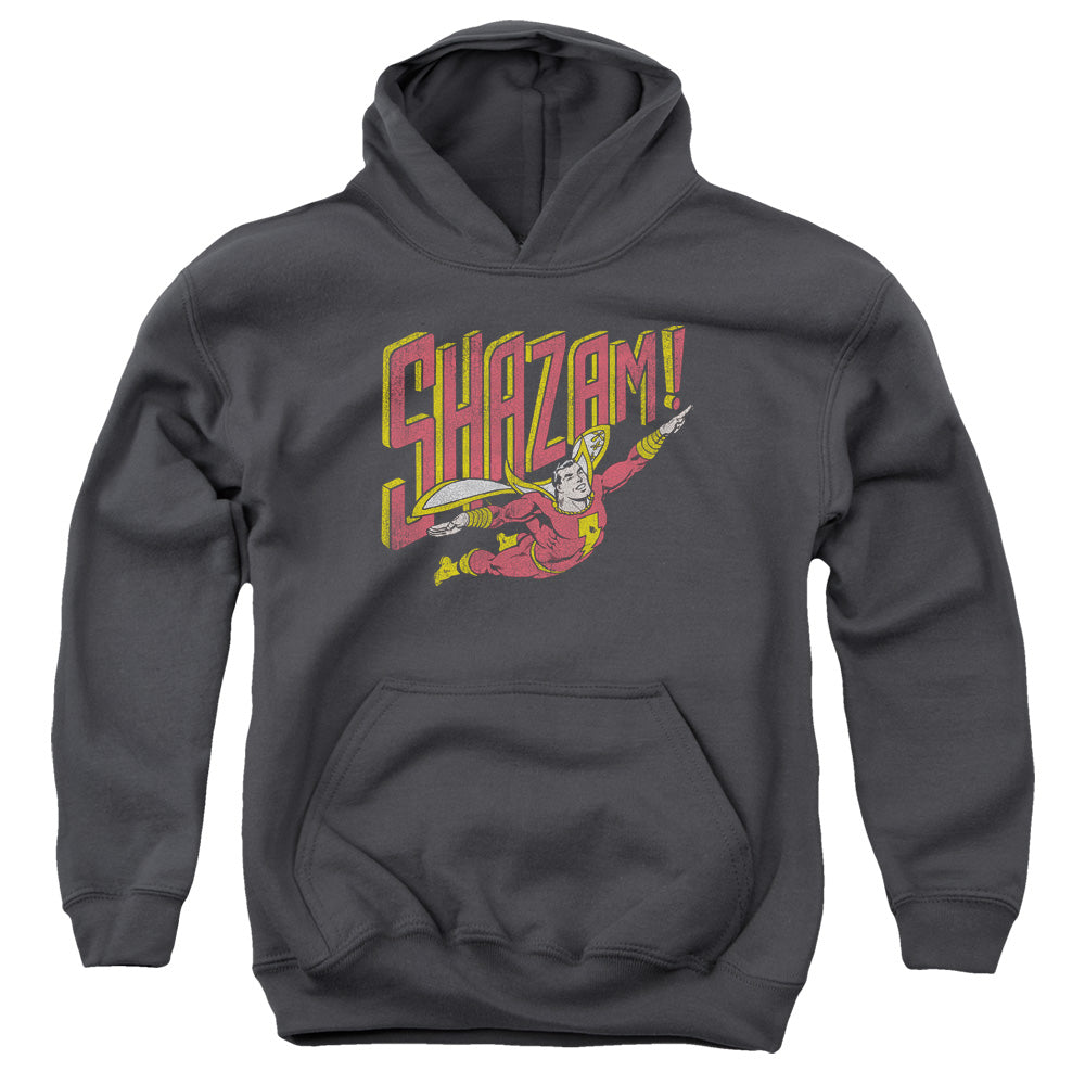 DC Comics Retro Marvel Kids Youth Hoodie Charcoal Officially Licensed