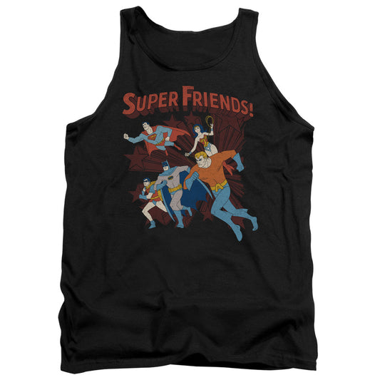 Dc Super Running Mens Tank Top Shirt Black Officially Licensed