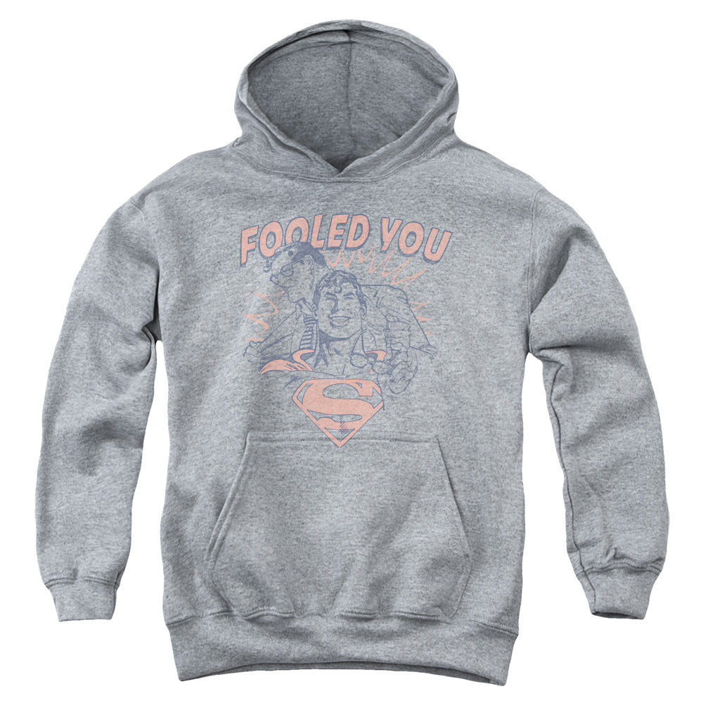 DC Comics Fooled You Kids Youth Hoodie Heather Officially Licensed