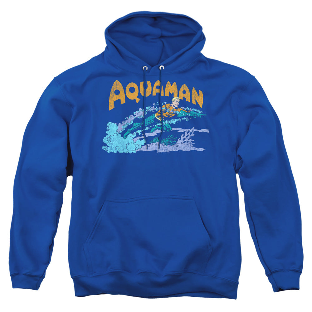 Dc Aqua Swim Mens Hoodie Royal Blue Officially Licensed