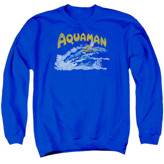 Dc Aqua Swim Mens Crewneck Sweatshirt Royal Officially Licensed