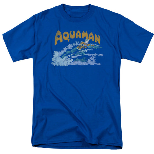 Dc Aqua Swim Mens T Shirt Royal Blue Officially Licensed