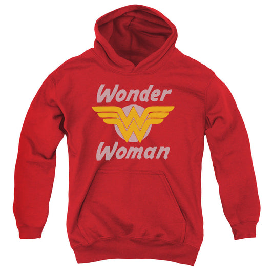 DC Comics Wonder Wings Kids Youth Hoodie Red Officially Licensed