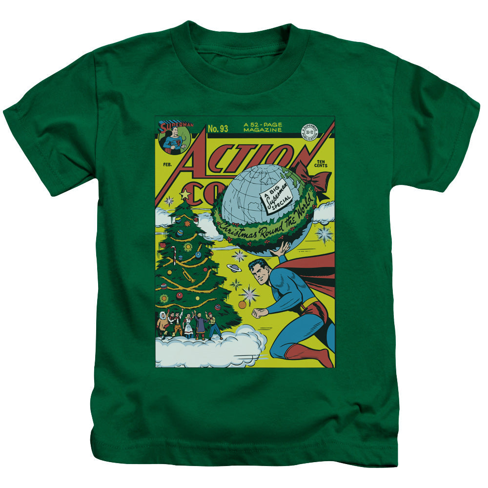 DC Comics Cover No. 93 Juvenile Kids Youth T Shirt Kelly Green Officially Licensed