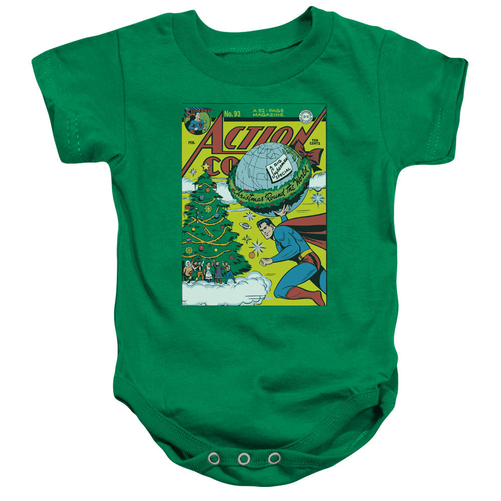 DC Comics Cover No. 93 Infant Baby Snapsuit Kelly Green Officially Licensed