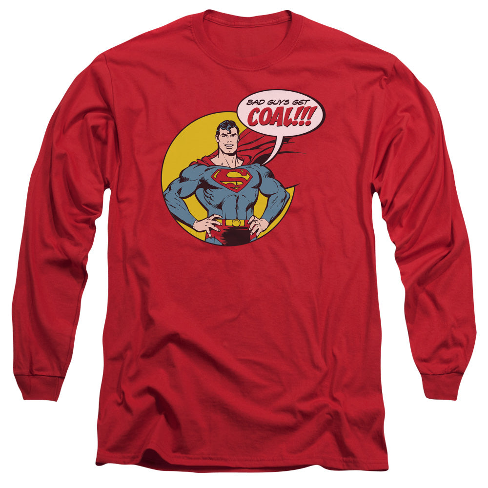 Dc Coal Mens Long Sleeve Shirt Red Officially Licensed