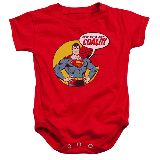 DC Comics Coal Infant Baby Snapsuit Red Officially Licensed