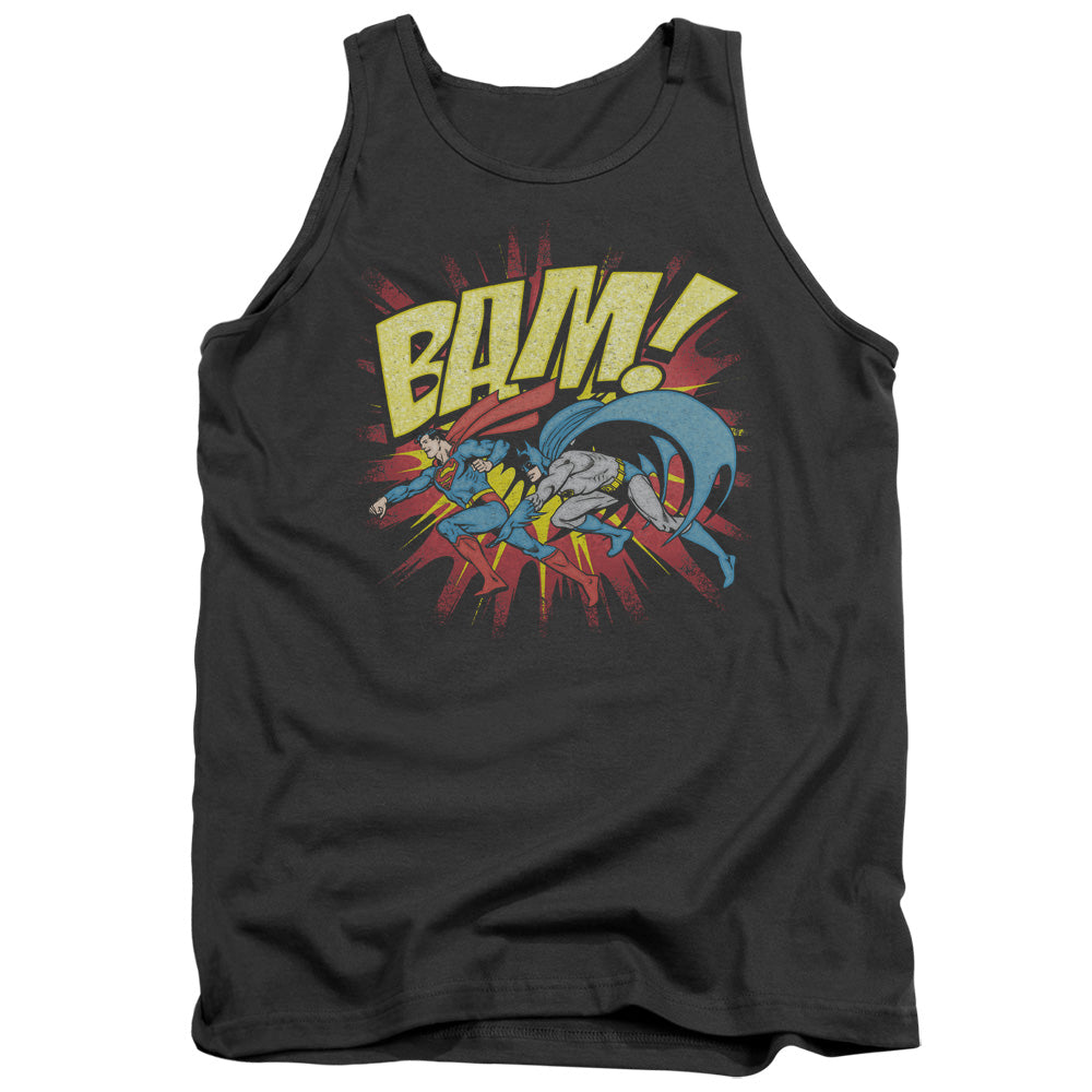 DC Comics Bam Mens Tank Top Shirt Charcoal Officially Licensed