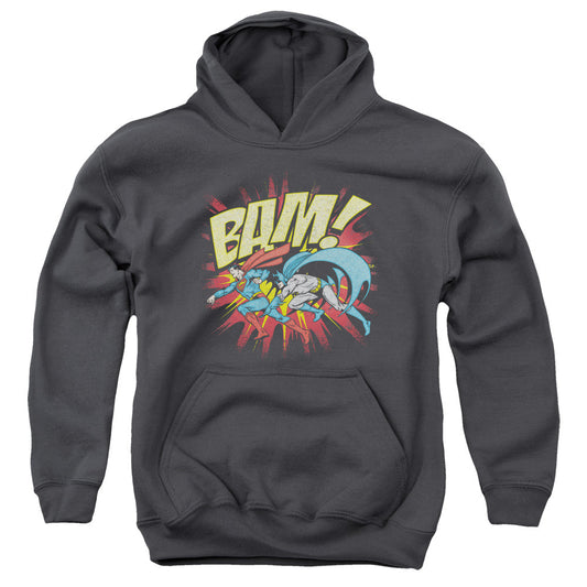 DC Comics Bam Kids Youth Hoodie Charcoal Officially Licensed