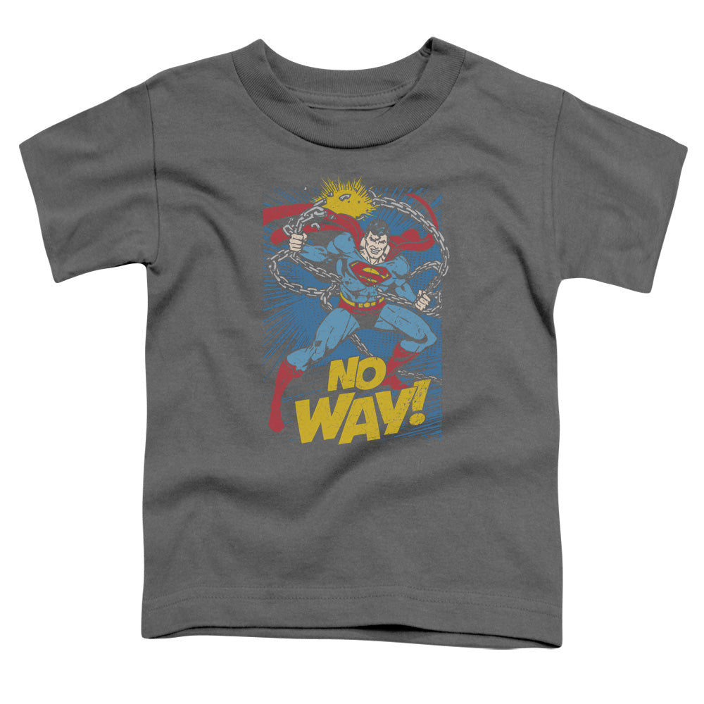DC Comics No Way Toddler Kids Youth T Shirt Charcoal Officially Licensed