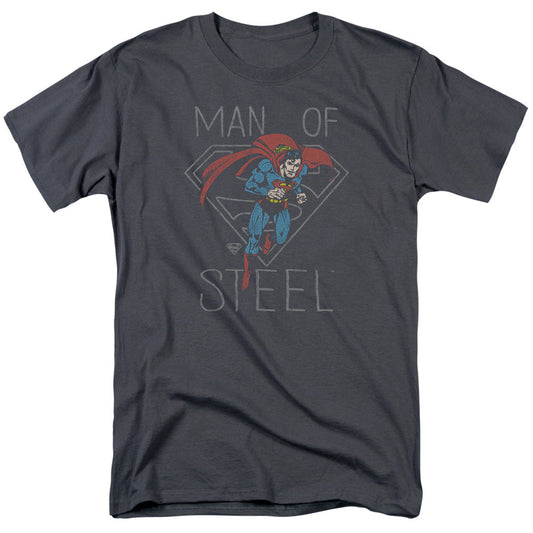 DC Comics Hardened Heart Mens T Shirt Charcoal Officially Licensed
