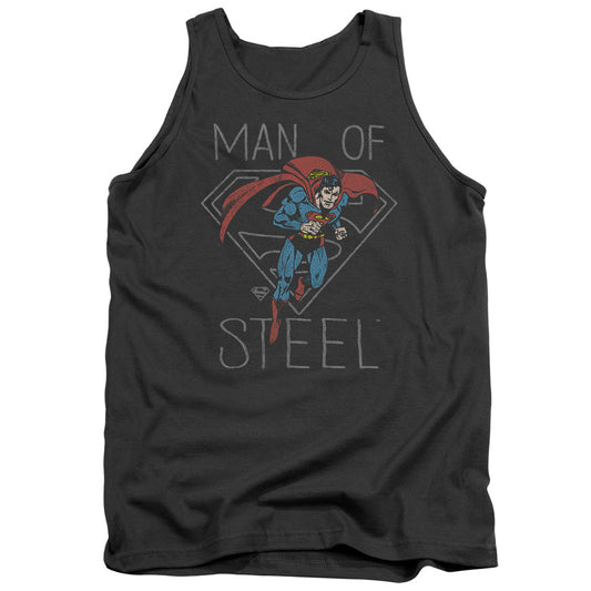 DC Comics Hardened Heart Mens Tank Top Shirt Charcoal Officially Licensed