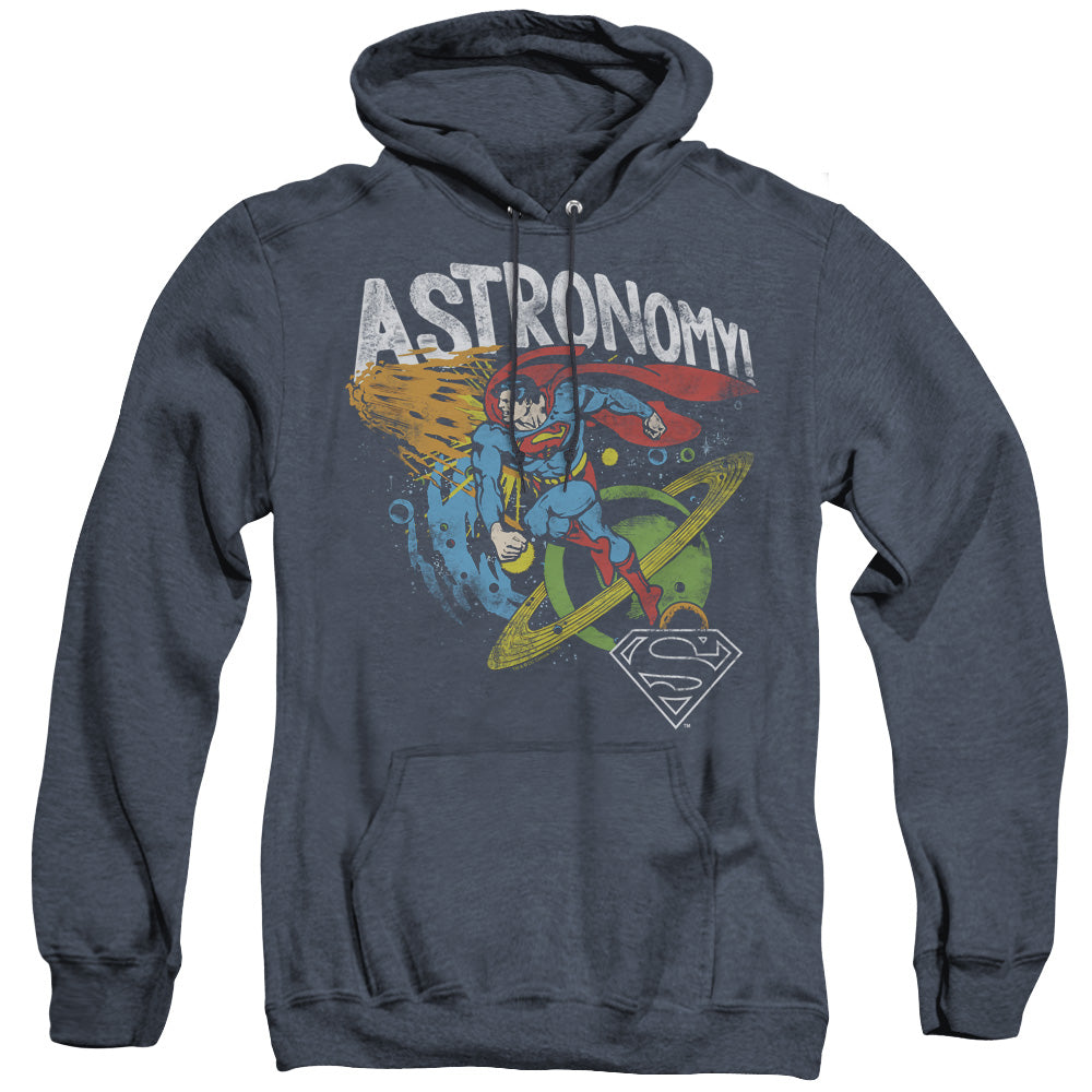 Dc Astronomy Mens Heather Hoodie Navy Officially Licensed