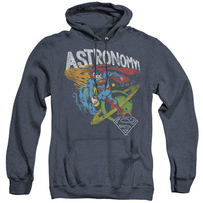 Dc Astronomy Mens Heather Hoodie Navy Officially Licensed